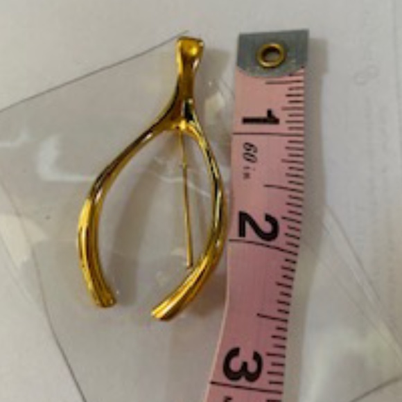 Vintage Wishbone Brooch FINAL - Picture 2 of 3